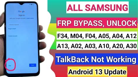 New Method Samsung F M F A A A A Frp Bypass Android