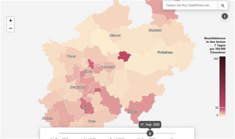 Corona Interaktive Karte So Hat Sich Das Virus In Nrw Ausgebreitet