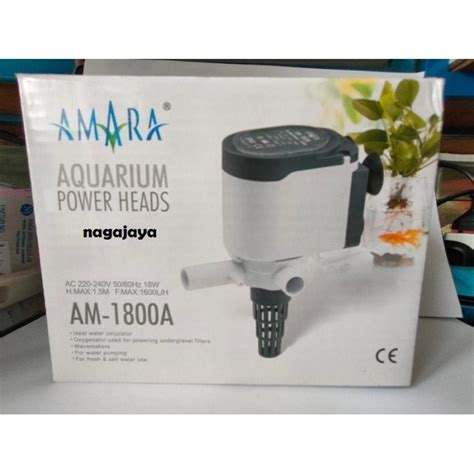 Jual Mesin Pompa Celup Power Head Aquarium Ikan Hias Amara Am 1800A