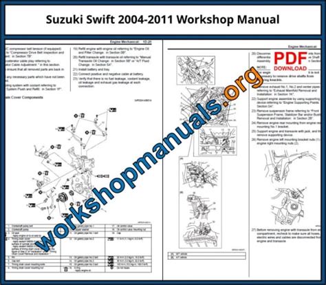 Suzuki Swift Workshop Repair Manual Download PDF