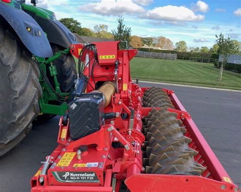 Used Kverneland Folding Power Harrow Farm Agricultural Machinery For