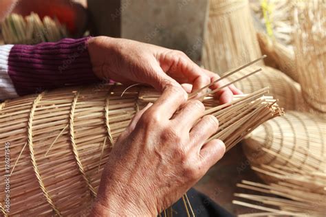 Weaving Bamboo Fish Trap In Vietnam Weaving This Tools That Used To