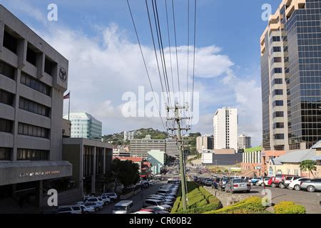 Bank Of Papua New Guinea Left In The City Of Port Moresby Papua New