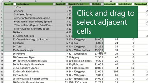 How To Select Cells In Excel With Data Printable Timeline Templates