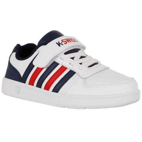 Tenis Mike Velcro Y Agujeta Blanco K Swiss Para Ni O Sears