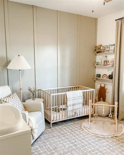 Nursery With Beige Board And Batten Wall Soul Lane