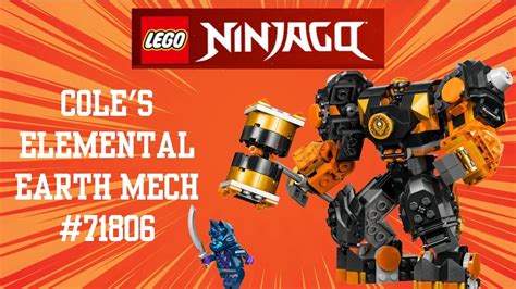 Lego Ninjago New Set Cole S Elemental Earth Mech 71806 YouTube