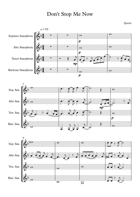 Dont Stop Me Now Arr Jessica Taylor By Queen Sheet Music For Woodwind Ensemble At Sheet