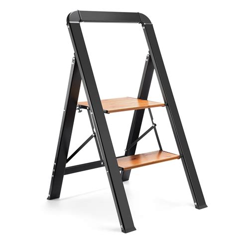 Buy Delxo Step Stool Step Ladder Heavy Duty Aluminum Wood Step Ladder