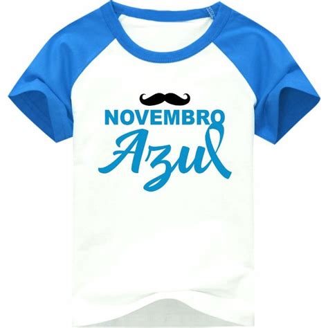 Camiseta Novembro Azul Bigode Shopee Brasil