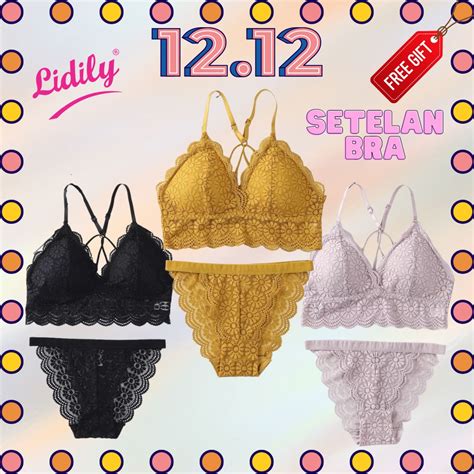 Jual Lidily Setelan Bikini Lace Sexy Premium Bh Dan Cd Renda