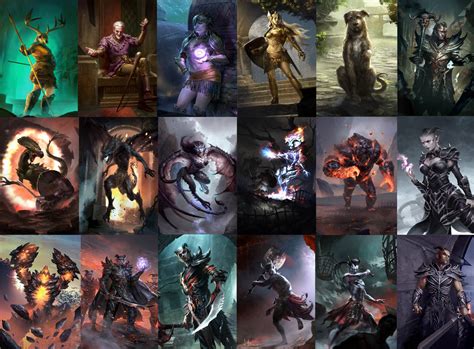 Elder Scrolls Legends Card Art Collage Daedra By Teamashartist On Deviantart