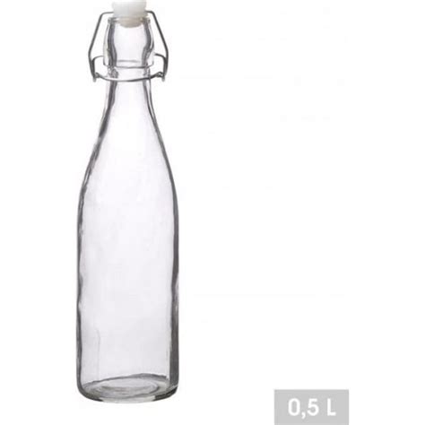 Bouteille Ronde Avec Bouchon Verre Transparent Ml Acheter Chez