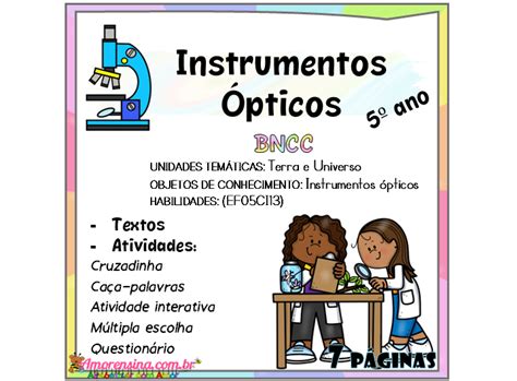 Instrumentos Ópticos 5 Ano - Instrumentos ópticos 5º ano