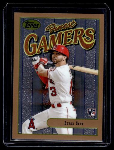 2023 Topps Finest Flashbacks Finest Gamers Livan Soto RC Los Angeles