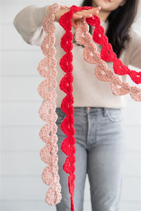 String Of Hearts Crochet Garland Free Pattern