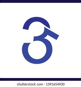 Three Five Numbers Logo Vector Stock Vector (Royalty Free) 1391654930 | Shutterstock