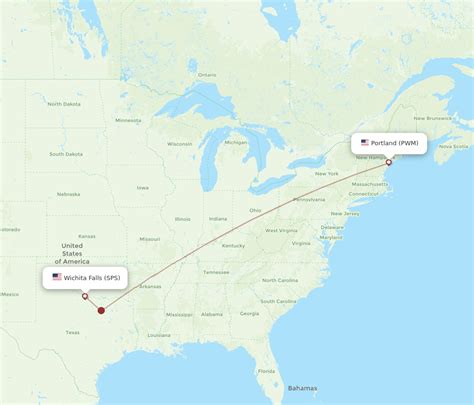 Flights From Portland To Wichita Falls Pwm To Sps Flight Routes