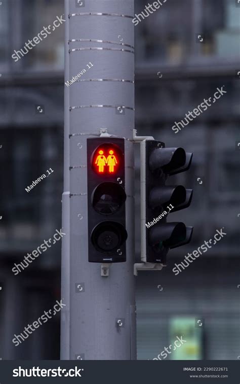 Pedestrian Traffic Light Support Gay Female Stock Photo Shutterstock