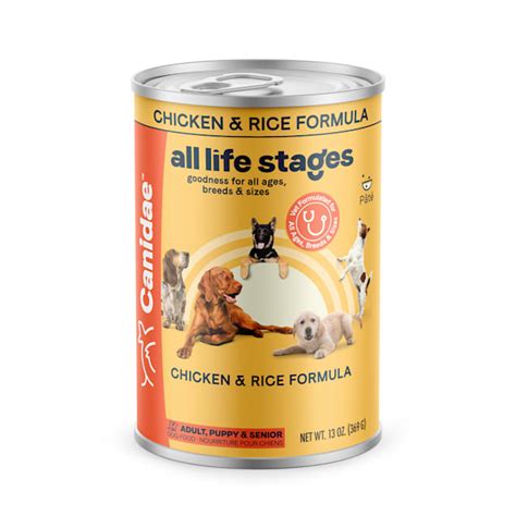 CANIDAE All Life Stages Chicken & Rice Wet Dog Food, 13 oz., Case of 12 ...