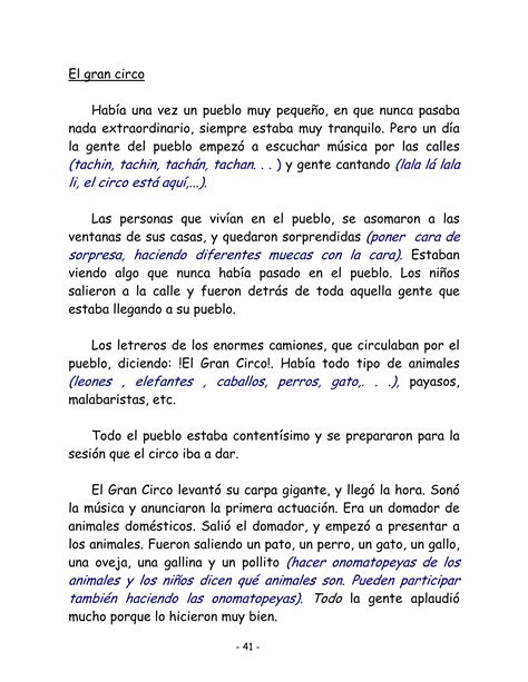 Cuentos Para Hablar Pdf