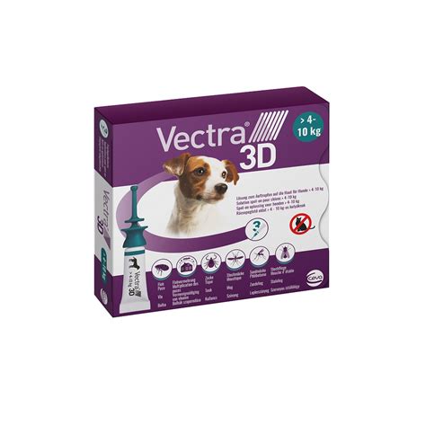 Vectra 3D für Hunde 4 - 10 kg, 3 Pip. - DK Pharma GmbH