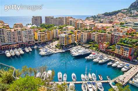 Aerial view of Fontvieille Port Monaco 이미지 1302659630 게티이미지뱅크