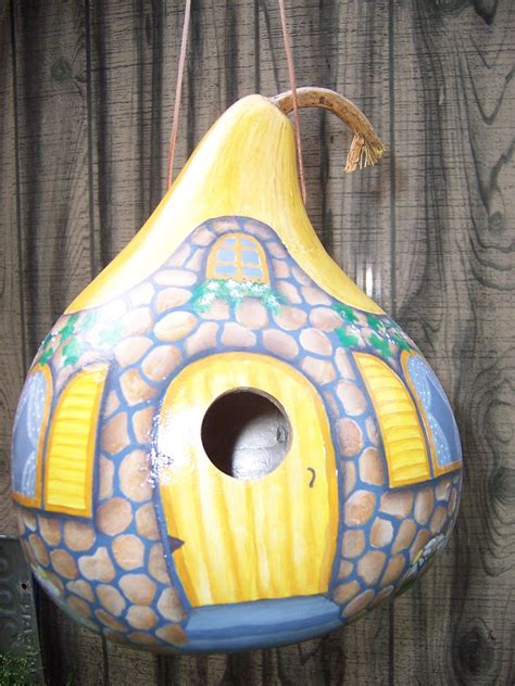 Hand Painted Gourd Birdhouse