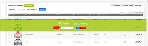 Jak masowo ustawić stan magazynowy produktów Zarządzanie sprzedażą