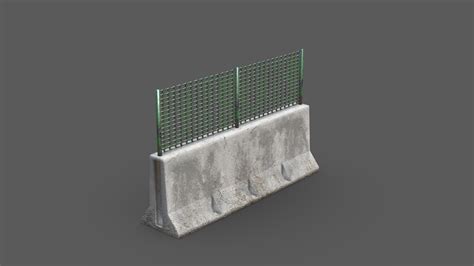 Concrete Barricade 3d Model By Joe Wall Aceofjoey F280d8d