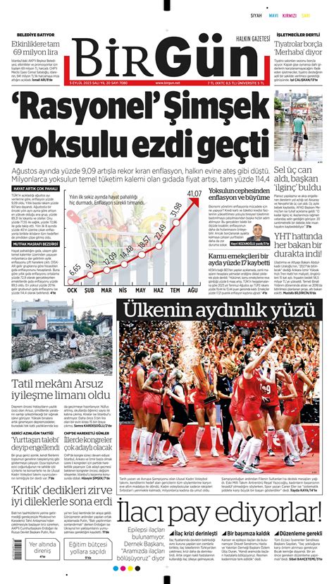 Birg N Gazetesi Eyl L Sal G N Man Eti