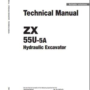 Hitachi Mini Excavator Zaxis Zx U Shop Manual