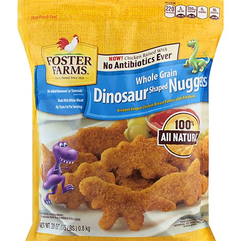 Foster Farms Nuggets Dinosaur Shaped Oz Chicken Nuggets Wings