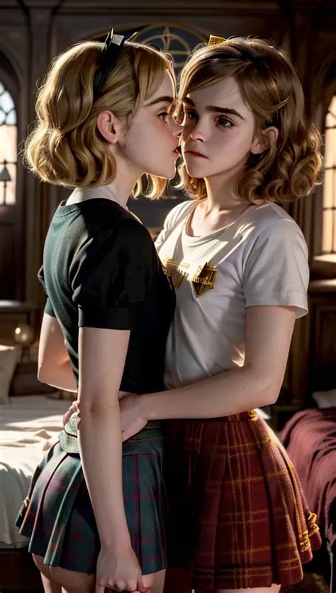 Dopamine Girl Ultra Realistickiernan Shipka As Sabrina Spellman And Emma Watson As