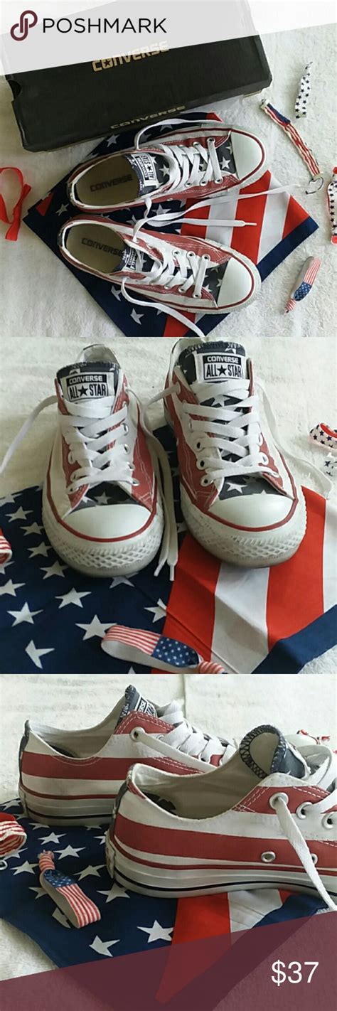 American Flag Converse | American flag converse, Converse, Converse red