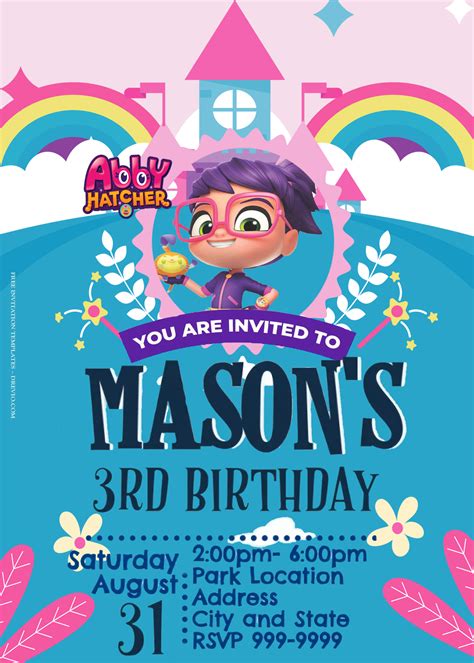 8-Abby-Hatcher-Party-Birthday-Invitation-Templates-Title | Download ...