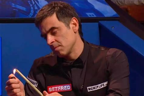 Ronnie O'Sullivan Surprises TV Viewers After Using Lighter On Cue ...