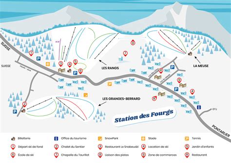 Station Des Fourgs Pistes De Ski La Montagne Dans Le Doubs