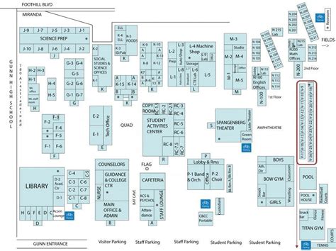 Gunn High School Map - Living Room Design 2020