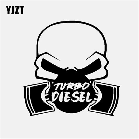 Yjzt 155cm154cm Car Sticker Vinyl Decal Turbo Diesel Power Truck