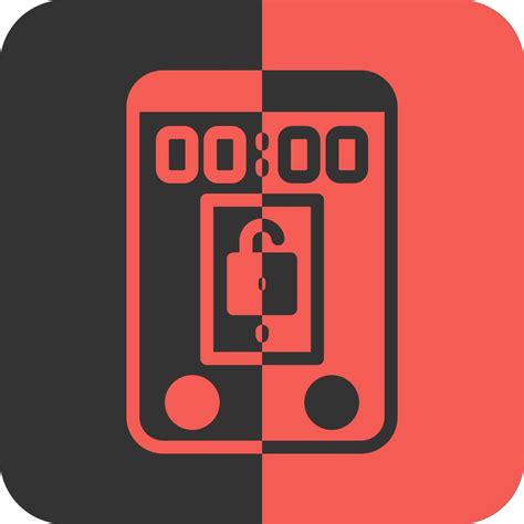 Unlock Red Inverse Icon 39528093 Vector Art At Vecteezy