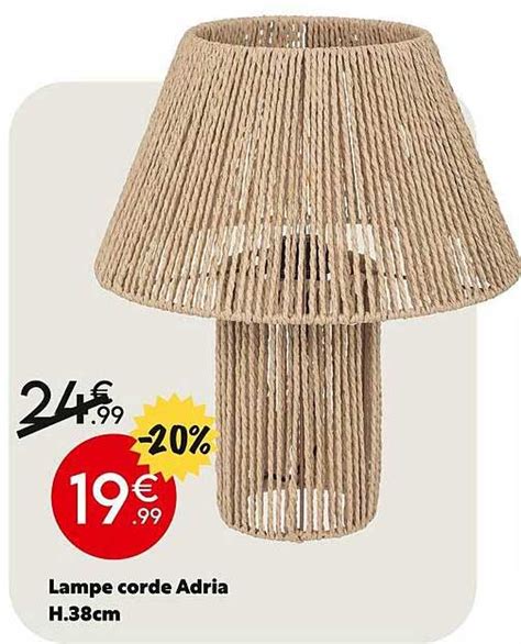 Promo Lampe Corde Adria H 38 Cm Chez Maxi Bazar ICatalogue Fr