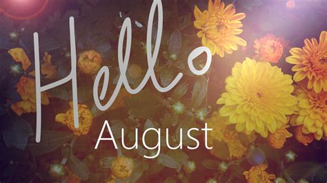 Hello August In Yellow Flowers Background HD August Wallpapers | HD ...