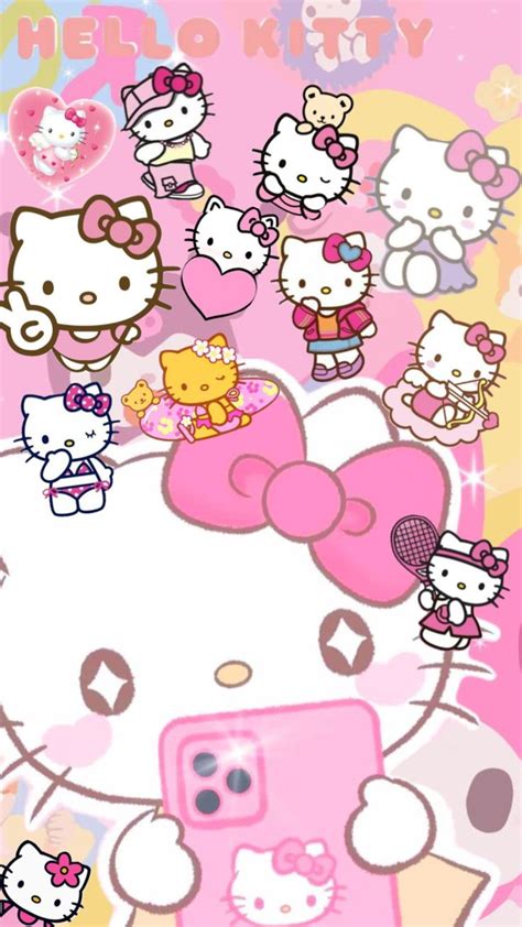 #hellokitty #pinkhellokitty | Hello kitty backgrounds, Pink wallpaper ...