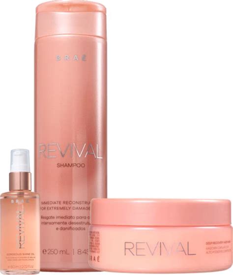 Kit Revival Shampoo M Scara E Shine Oil Ml Bra