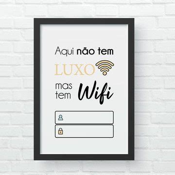 Quadro Aqui Tem WIFI No Elo7 Criativik CF9B60 Adesivos