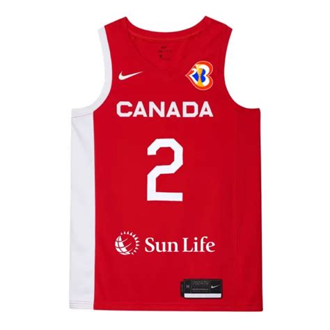 Camiseta De Shai Gilgeous Alexander Con Canada Nike Baloncesto Fiba