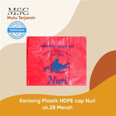 Jual Kantong Plastik Hdpe Cap Nuri Uk28 Merah Jakarta Timur Mascotindonesia Tokopedia