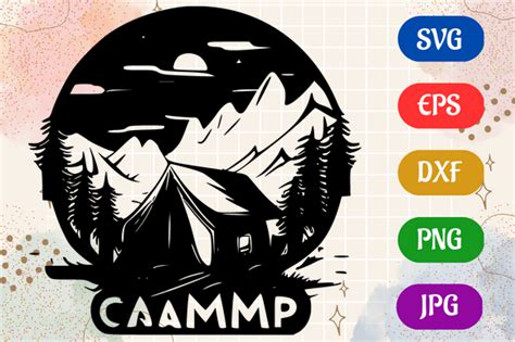 Camp | Silhouette SVG EPS DXF Vector Graphic by Creative Oasis ...