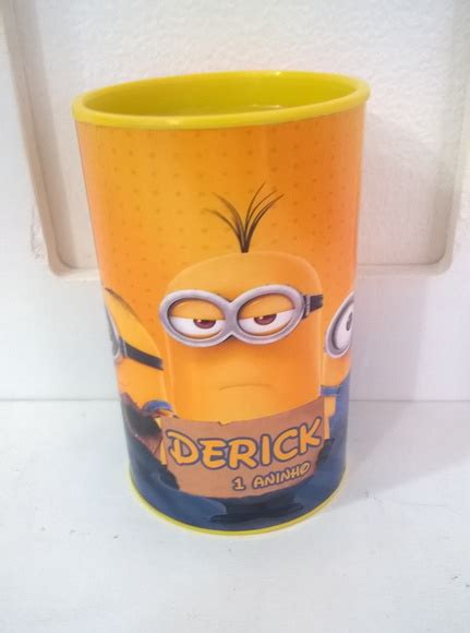 Cofrinho Personalizados Minions No Elo A D Festa E Decora Es C